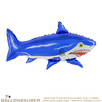 Folienballon Hai Haifisch Shark Grn Wei 79cm = 31inch
