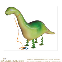 Folienballon Airwalker Brontosaurus Langhals grn 115cm = 45inch